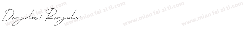 Degalasi Regular字体转换